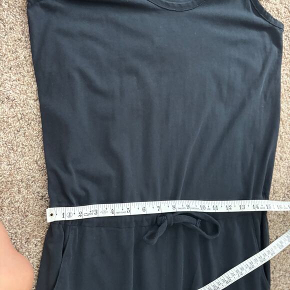 FRANK & EILEEN Heritage Jersey Tank Jumpsuit Sz S Black Essential Basic - Picture 8 of 16